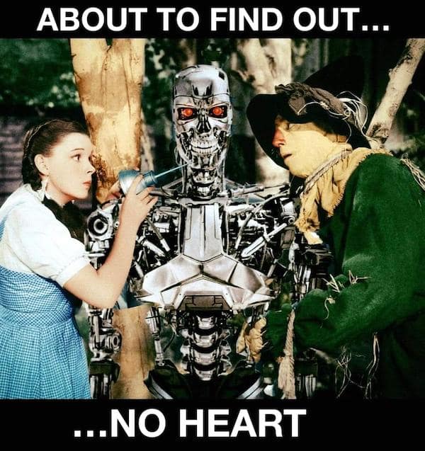 Wizard of Oz parody featuring the Terminator T-800 as the Tin Man