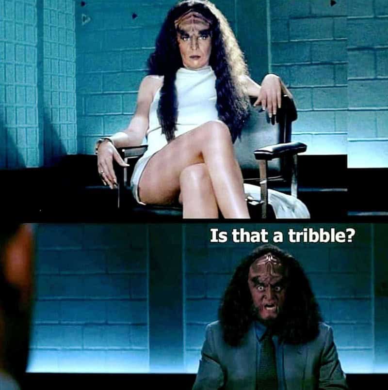 A sci-fi meme comparing a person's inner thoughts to an intense, chaotic spaceship bridge crew during a crisis.