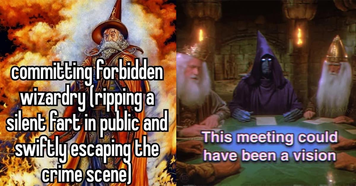 A collection of the best wizard meme content trending this Thursday.