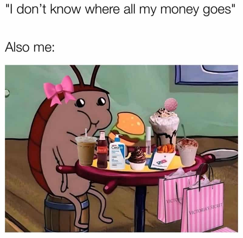 Comparison of huge gift pile as a child versus empty room as adult.