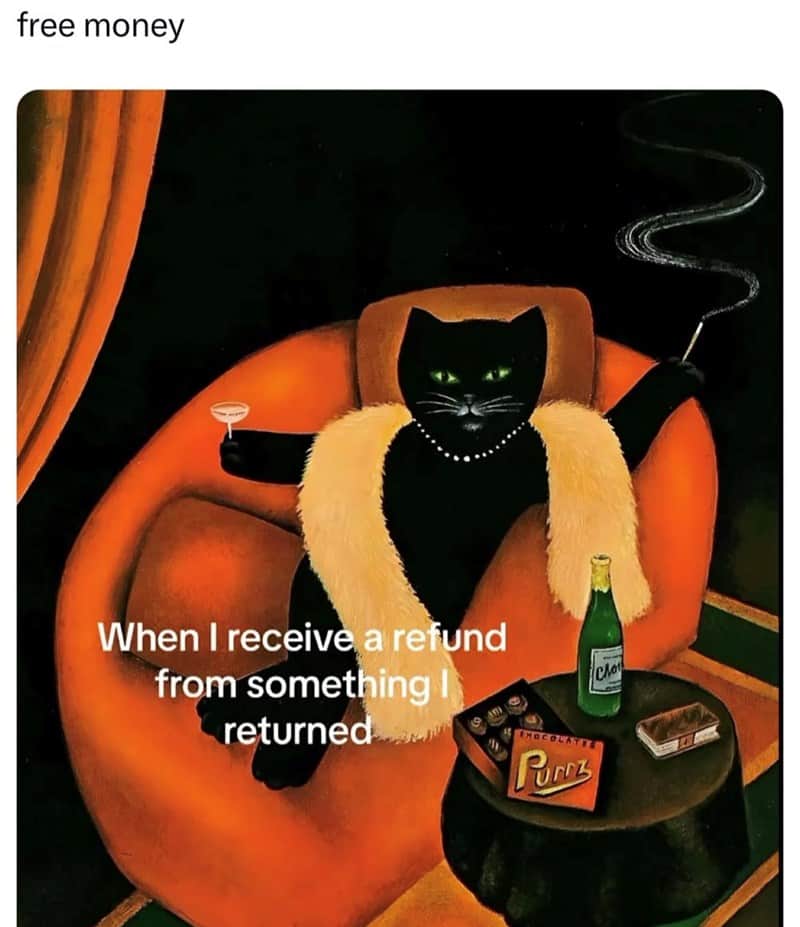 Distressed woman holding cash struggling to save money instead of buying treats.