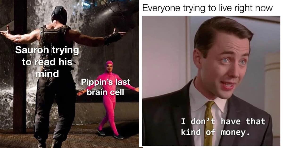 Collection of classic meme images and viral tweet compilations featuring distorted Friends characters and Morrowind graphics