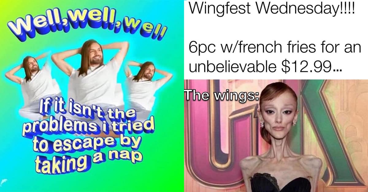 Collection of classic meme images and viral tweet compilations featuring Star Wars sounds and raccoons in trench coats