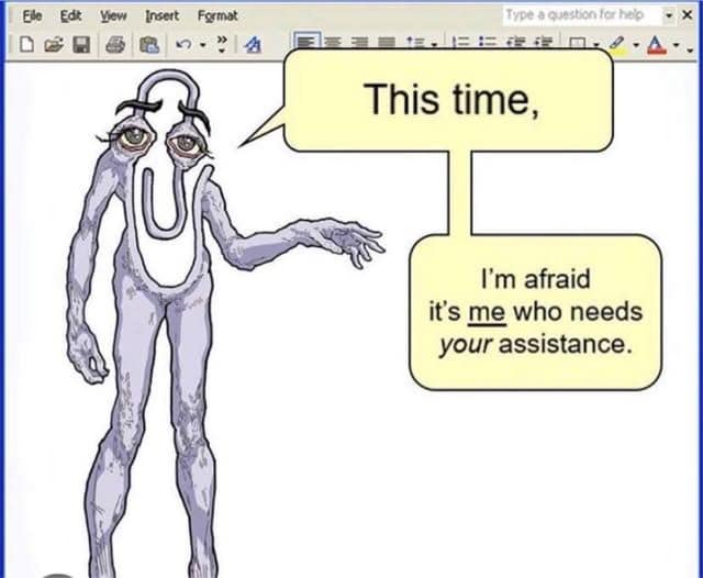 Creepy realistic version of Microsoft Clippy in funny pics