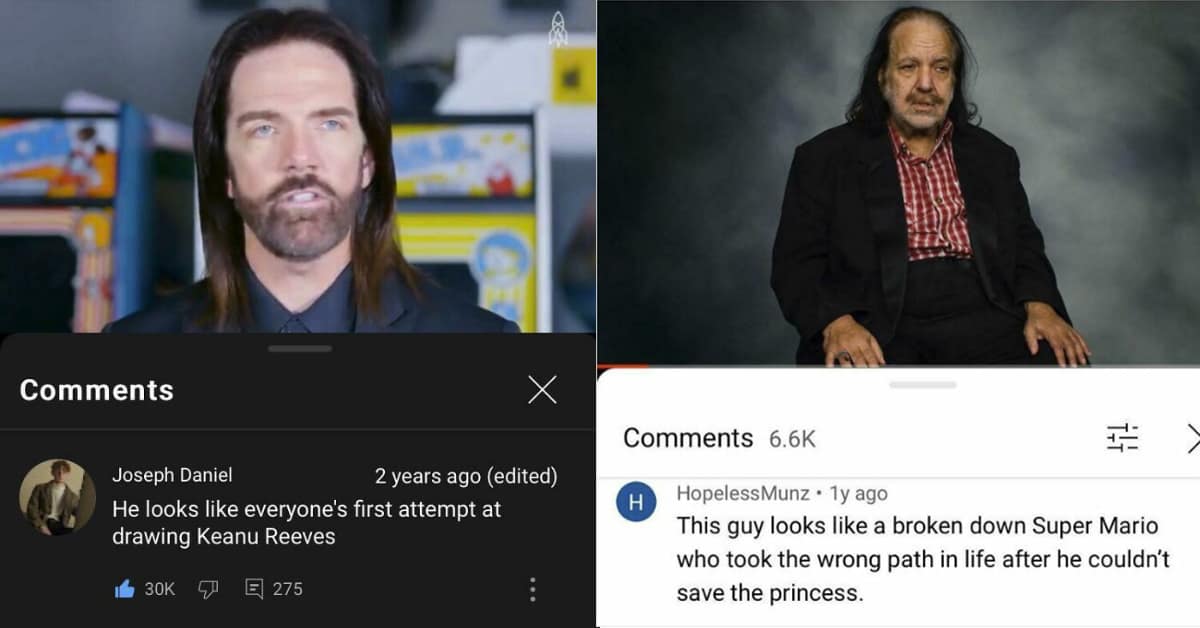 Collection of funny youtube comment screenshots and savage youtube roast compilations featuring Jeff Goldblum and Shrek