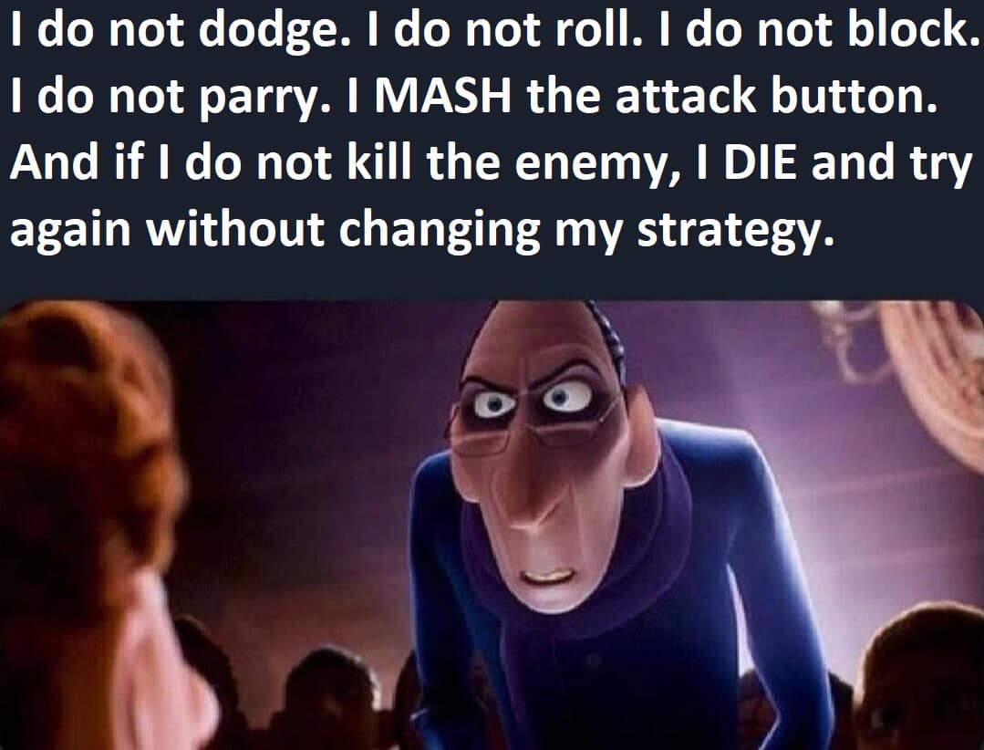 A funny meme using The Incredibles to explain gaming strategy.