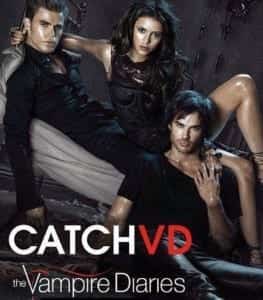 Vampire Diaries promotional poster encouraging viewers to Catch VD on their televisions.