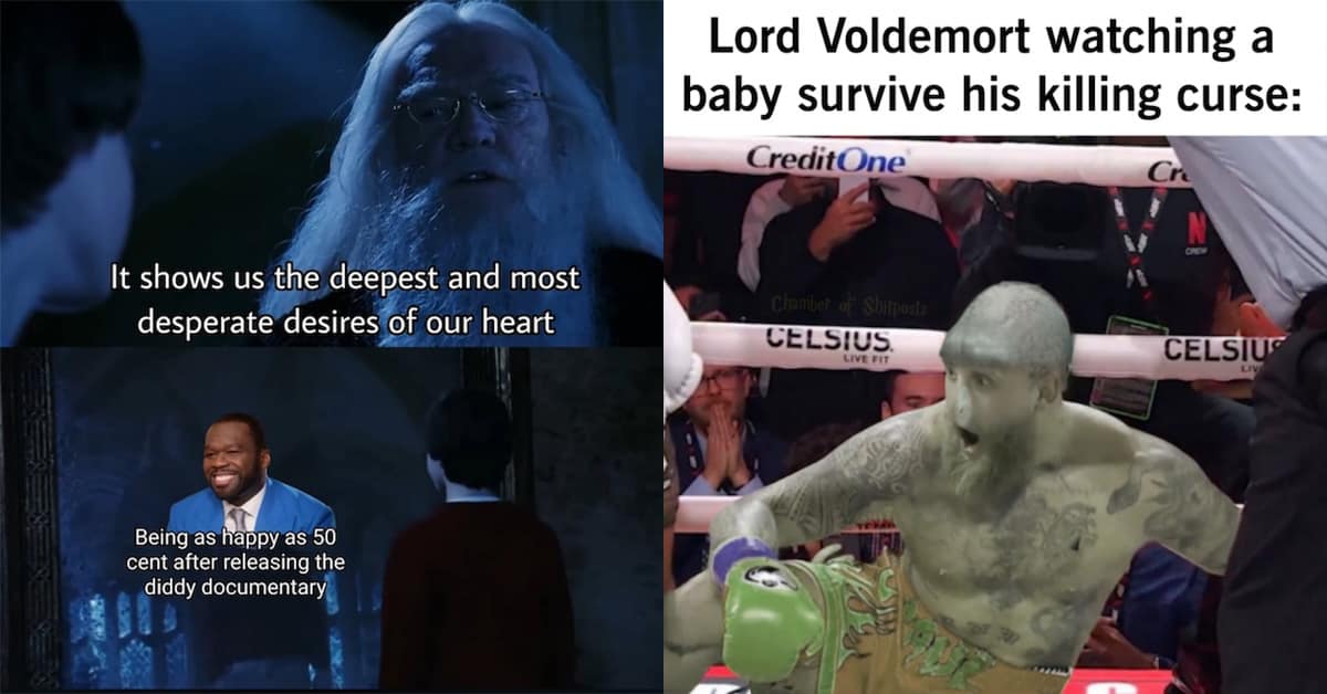 Collection of funny Harry Potter meme images including Snape jokes and Neville Longbottom puns.
