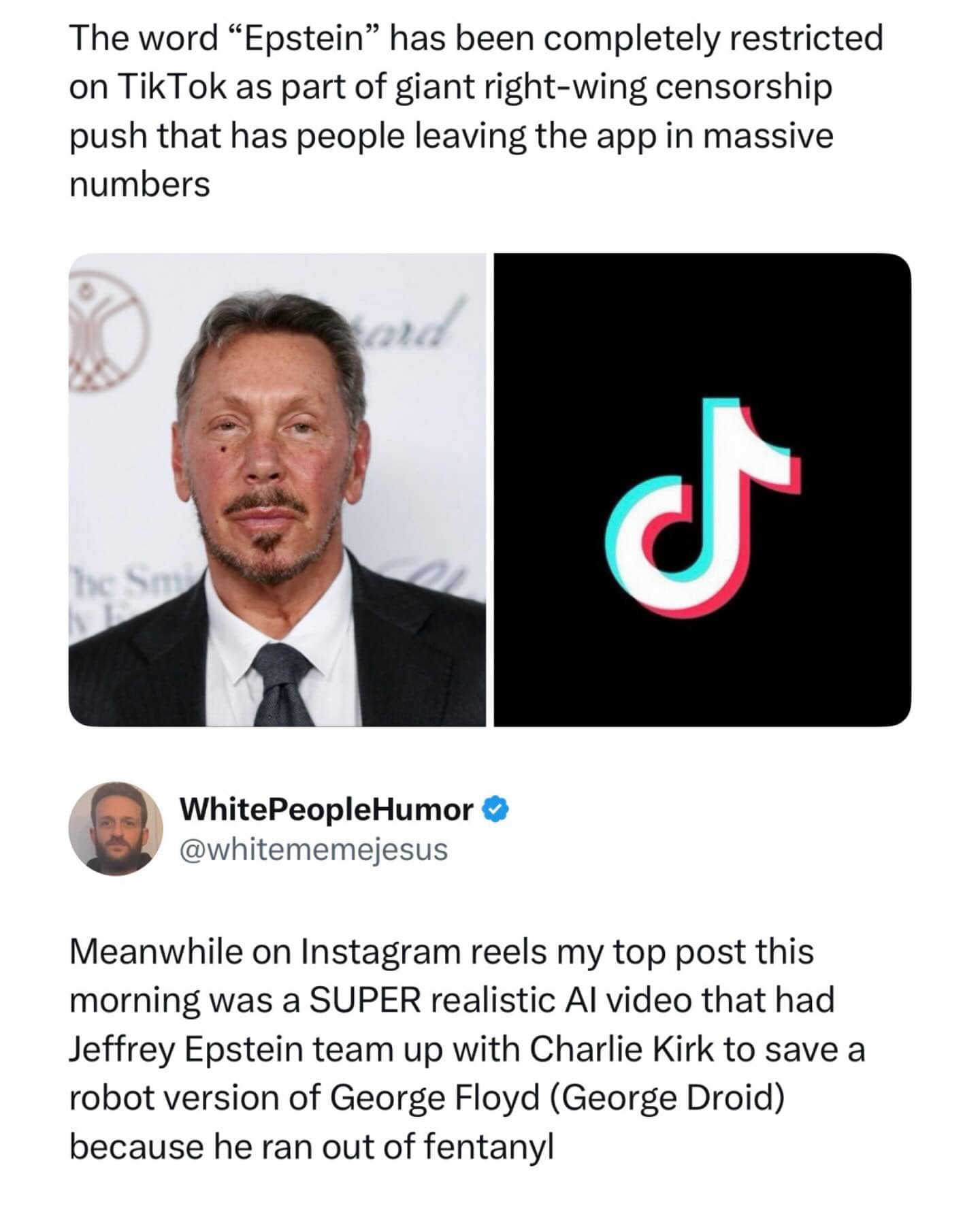 Comparison of TikTok censorship versus chaotic AI generated content on Instagram Reels.