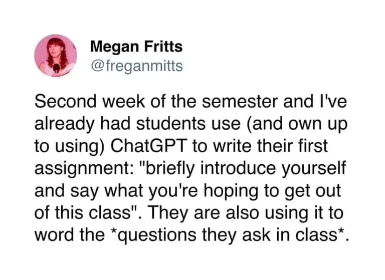Professor tweeting about students forgetting to edit ChatGPT placeholders in their assignments.