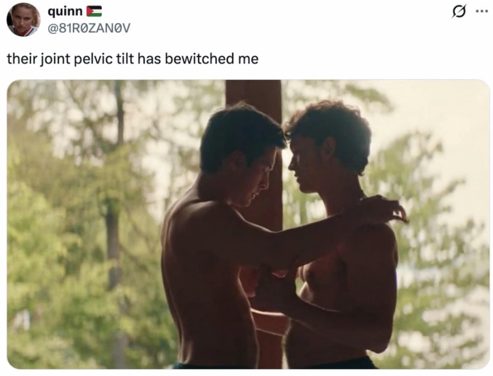 A Heated Rivalry meme showing a cat screaming and clinging to a leg next to a fake show credit screen for Rachel Reid.