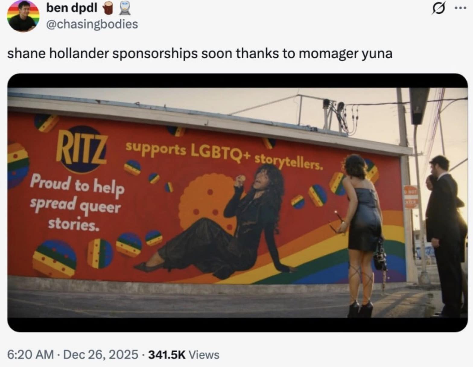 A Heated Rivalry meme tweet showing a modern glass house in the snow captioned "not my house but i know my way around".