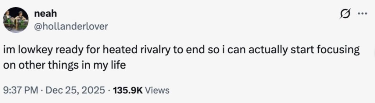 A Heated Rivalry meme tweet joking about Shane Hollander getting a Ritz cracker sponsorship to support LGBTQ+ storytellers.