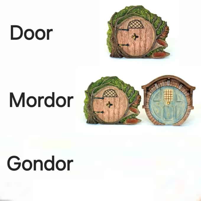A lord of the rings meme showing three hobbit doors labeled Door, Mordor, and Gondor as visual puns.