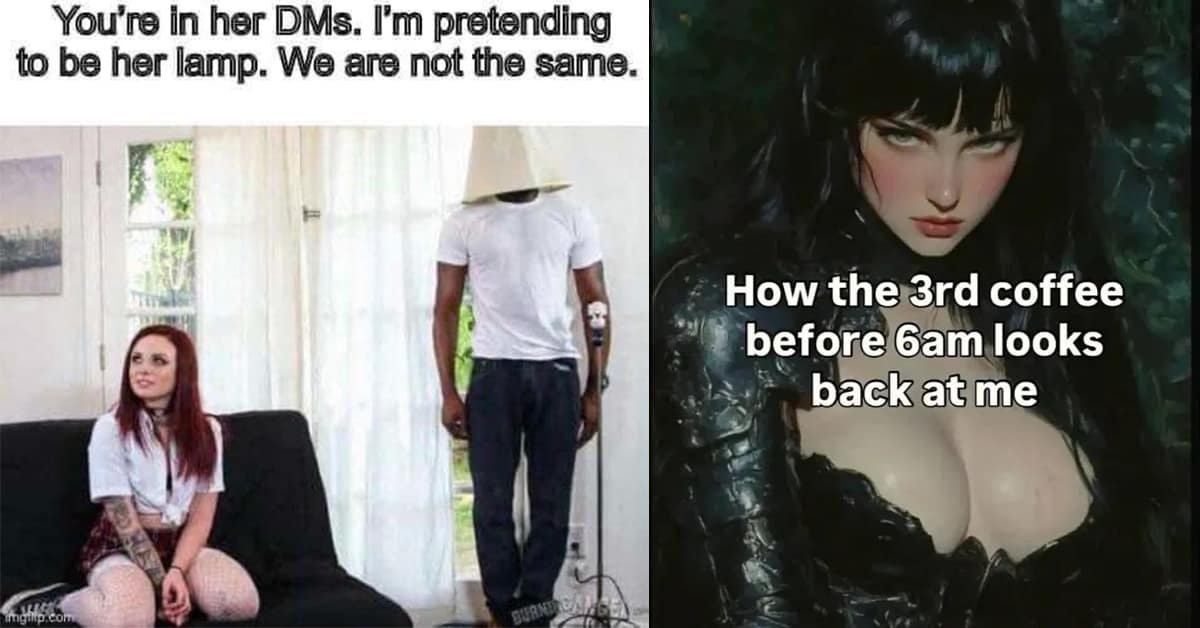 A hilarious meme showing a woman spraying pepper spray at the POV with the caption "Worst she can say is no".