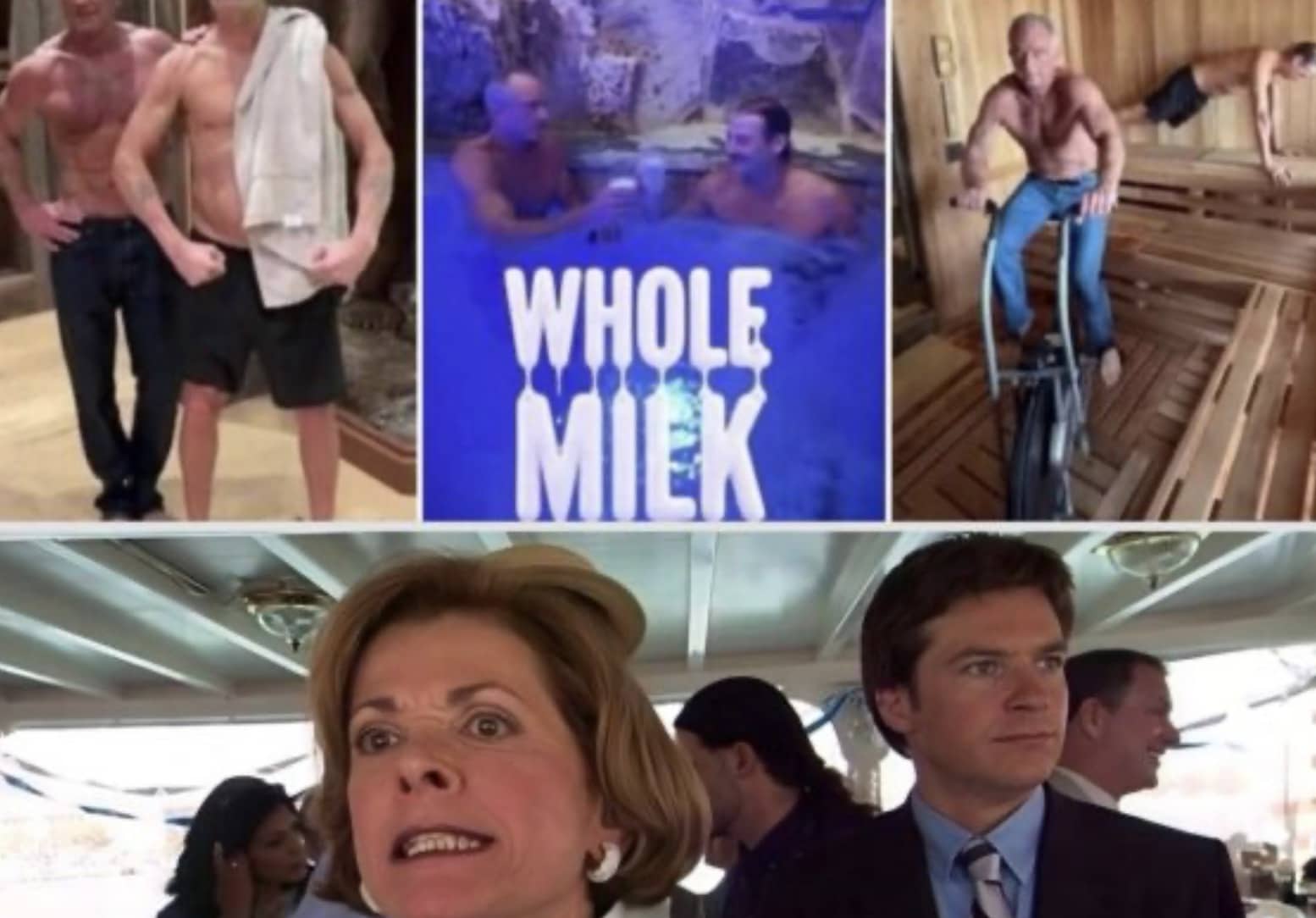 Arrested Development reaction meme paired with a collage of Robert F. Kennedy Jr. fitness photos.