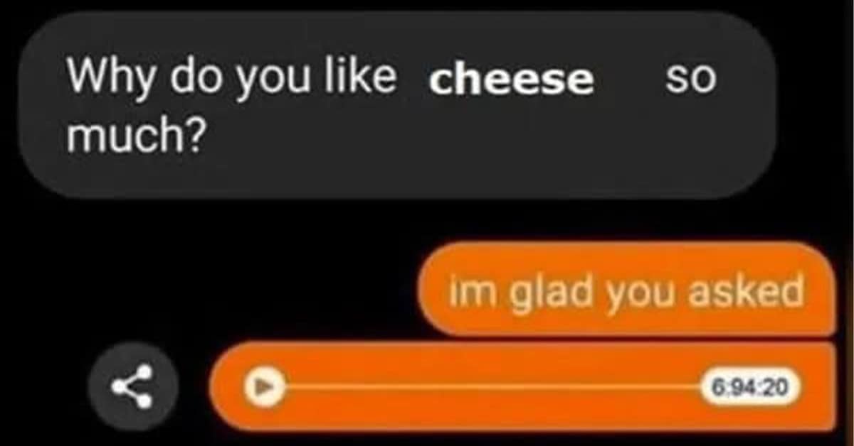 A collage of the best cheese meme content including the "Mac & Cheesus" box, the "cheese supremacy" worshipper, and the 12kg cheese wheel gift.