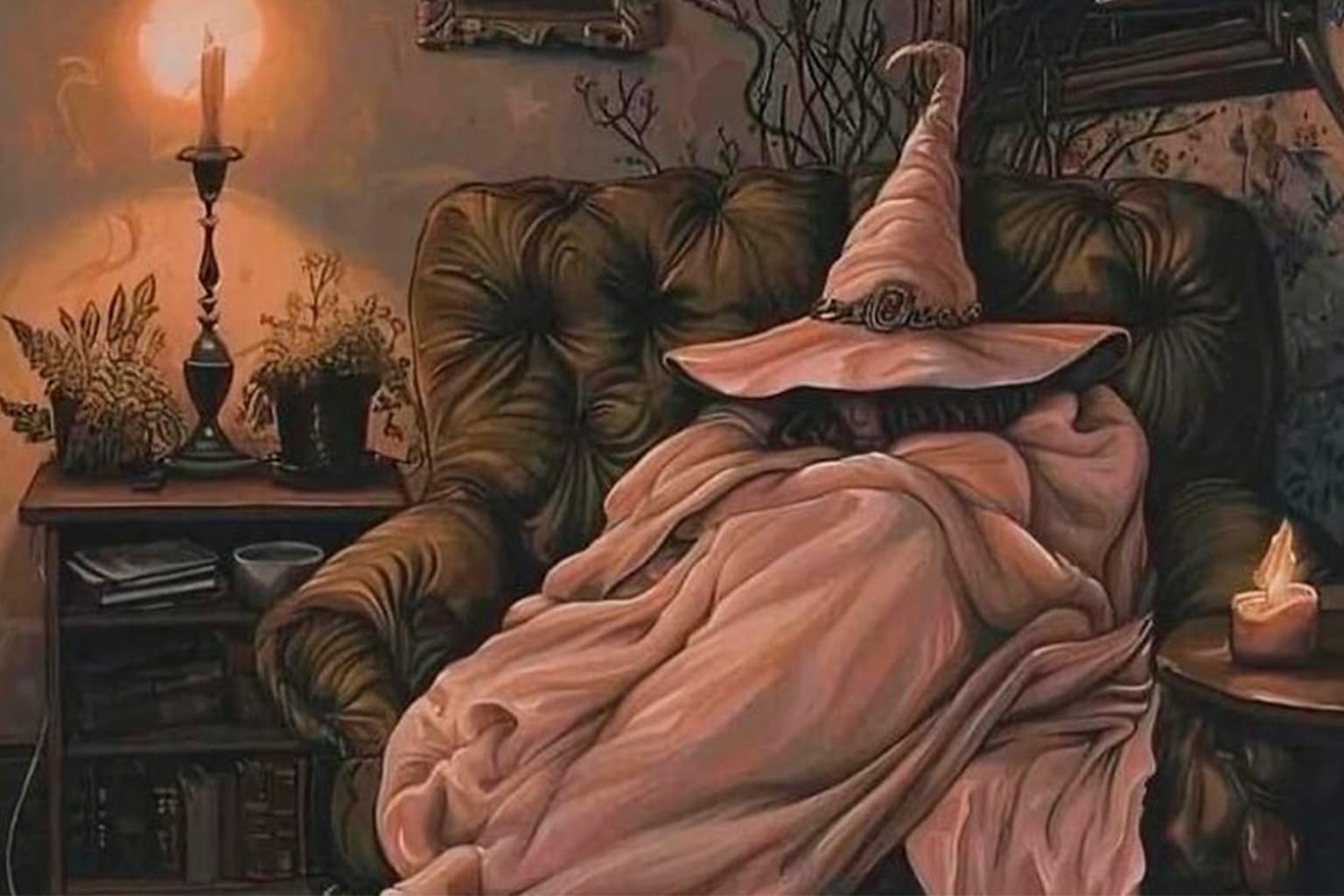 Classic memes compilation: A collage featuring a defeated cat perfectly balancing a smooth cheesecake on its back, a deadly green kryptonite hamburger prepared for Superman, and a bizarre glowing chandelier made entirely of ceramic fish.