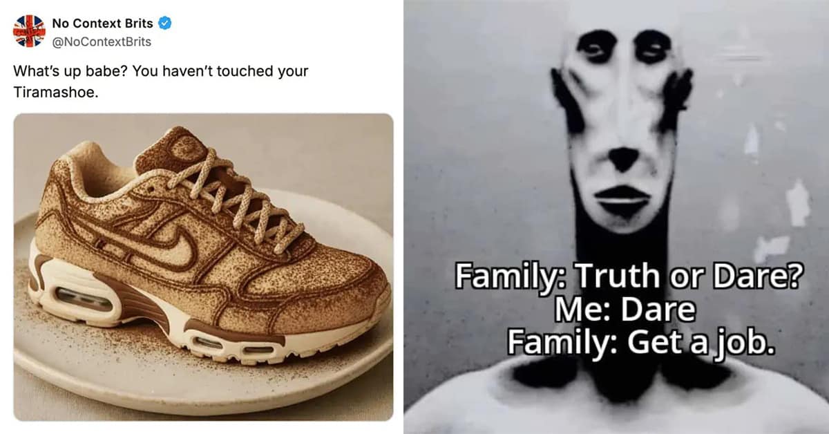 A meme dump compilation featuring the "Da Capital" tweet, the "Temu Filet Mignon" disaster, and the "Mummy's Only" dad joke.