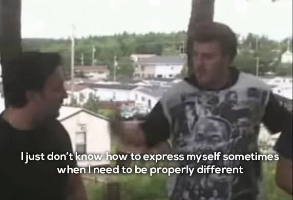 Ricky talking to Julian about needing to express himself when he needs to be properly different.