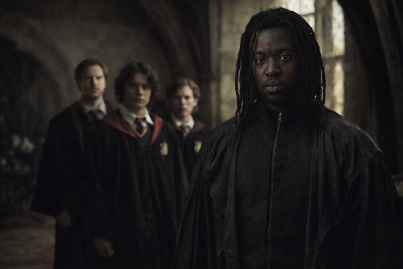 Black snape memes compilation: A collage of New Snape memes featuring a reimagined boggart scene where Snape steps out of a closet to Neville's terror, a high-action edit of Snape firing a handgun in a snowy forest, and Dumbledore asking "After all this time?" only to be met with the response, "Bet."