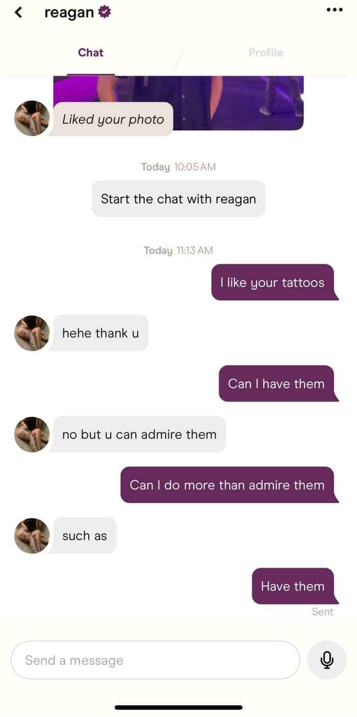 Flirty dating app exchange derailed when favourite bed snack turns out to be MacBook Pro