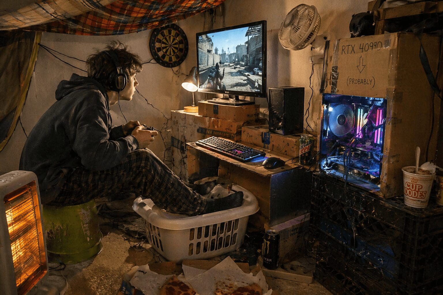 DIY gamer den on a budget
