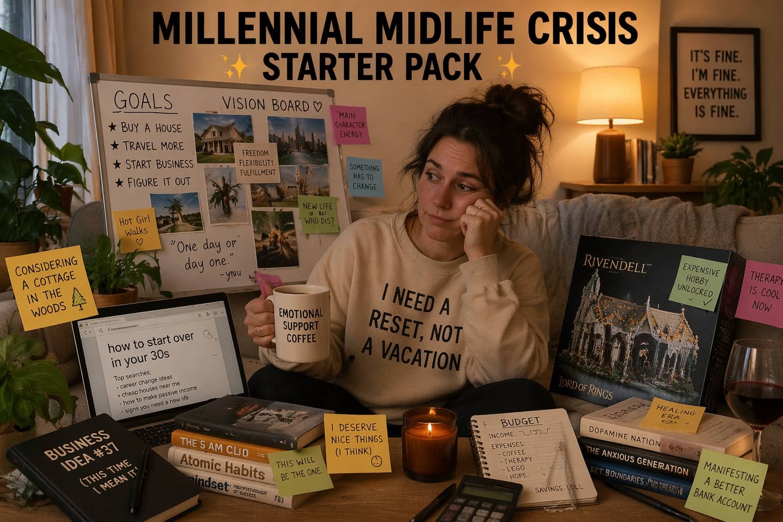 Millennial midlife crisis in progress