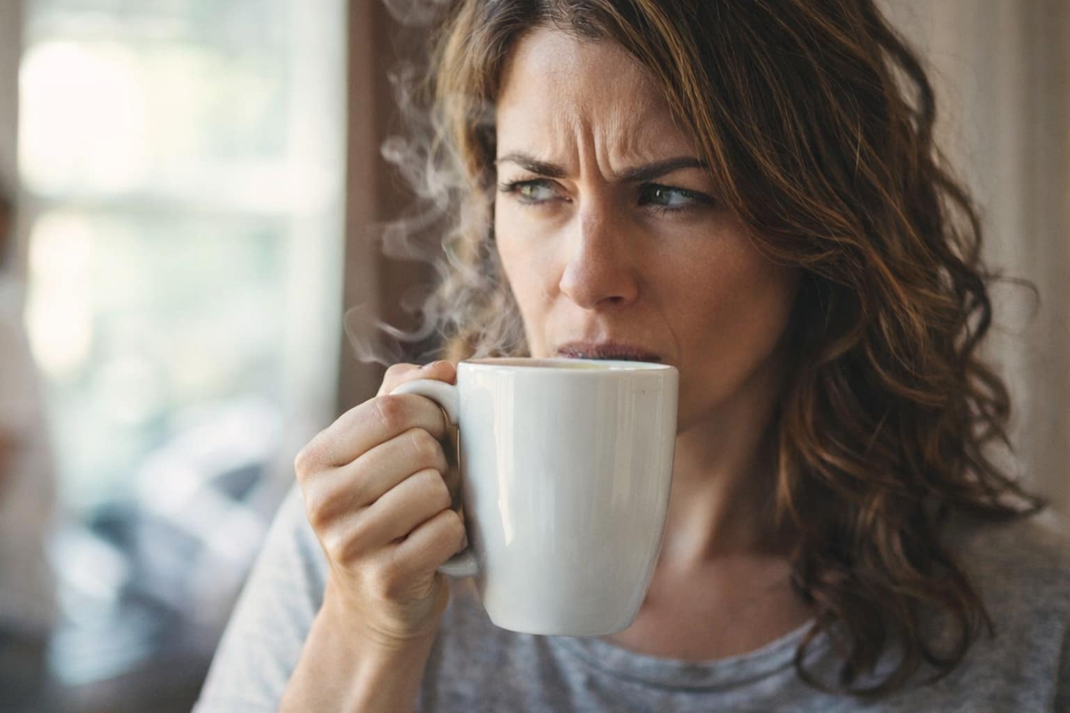 A dump of coffee memes and funny tweets about coffee that includes A non-confrontational funny tweet about coffee from user Erica (@SCbchbum). It captures the "regular customer" experience, where she vows that even if the barista gets her order wrong, she will tip, drink it anyway, and show up again tomorrow.