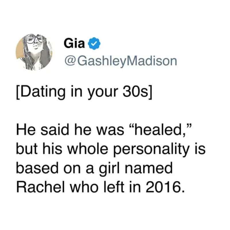 Brutally honest tweet about dating in your 30s and men who claim to be healed but aren't