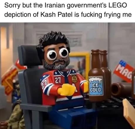 A high-intensity Kash Patel meme featuring a tight close-up of his face, leaning into the "unblinking stare" trope. His eyes are wide and hyper-focused, captured in a moment of broadcast intensity that the internet has repurposed to represent everything from caffeine rushes to sudden realizations.