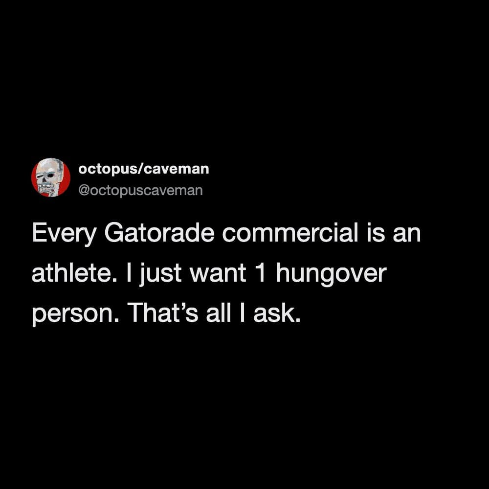 A funny meme showing a friend shoving a whole powdered donut into their mouth before the narrator can even finish saying they believe they can do it.