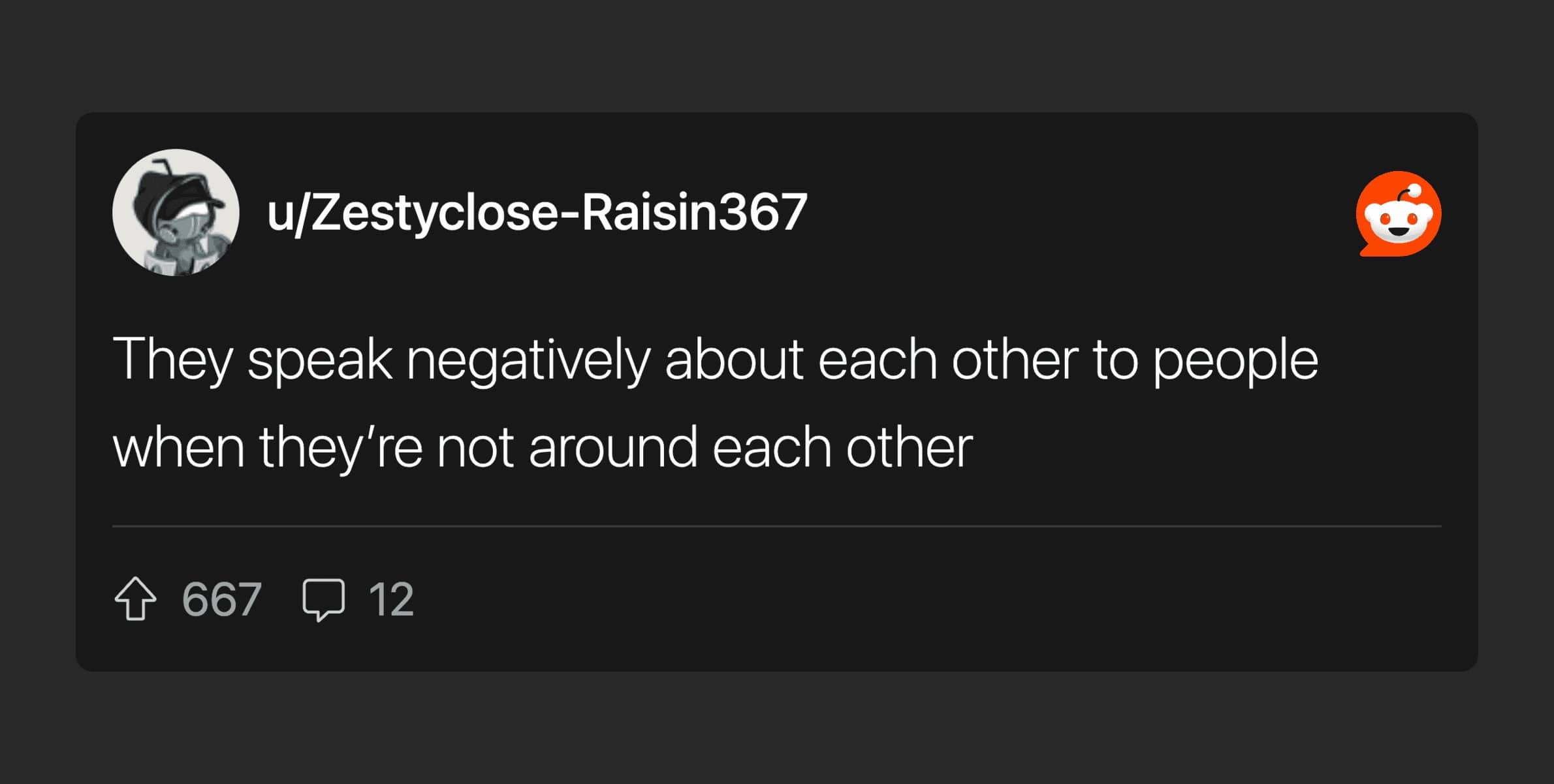 Reddit comment flags one-sided effort as predictor that relationship will not survive long-term