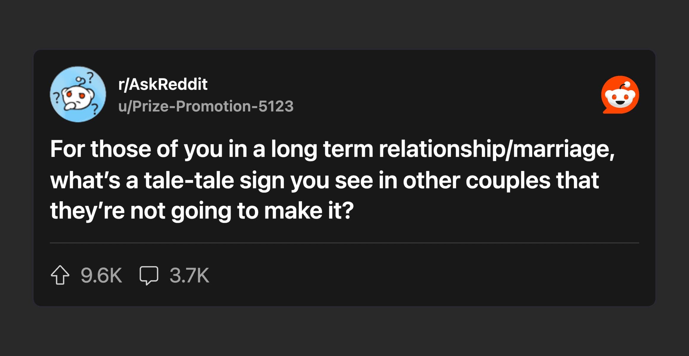 Reddit post about partners lacking communication skills and refusing to compromise in relationships