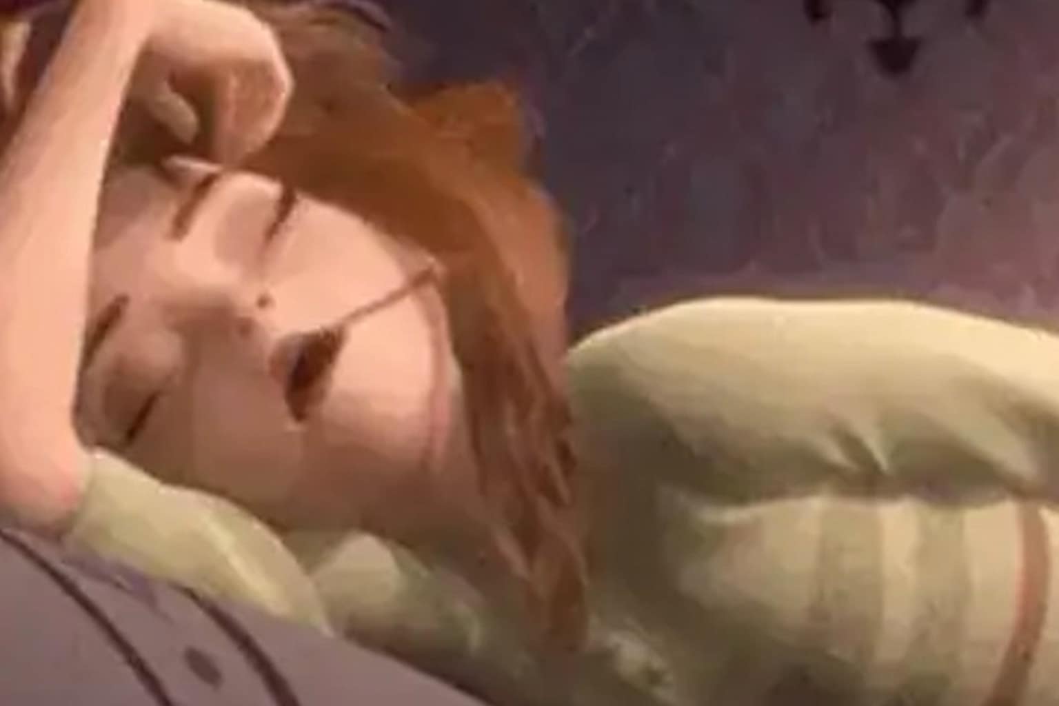 A roundup of sleep memes featuring a sad puppy holding a "Top 50 Mistakes You've Made" DVD, an oil painting of a dog in a red blanket with the "dog in me" caption, and a shriveled potato face waking up two minutes before an alarm.