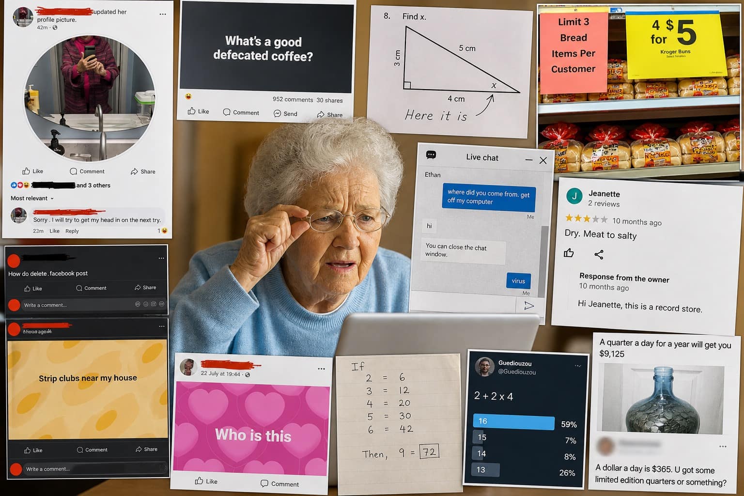 A comprehensive gallery of the boomers vs the internet phenomenon, showcasing the hilarious friction between older generations and modern UI.