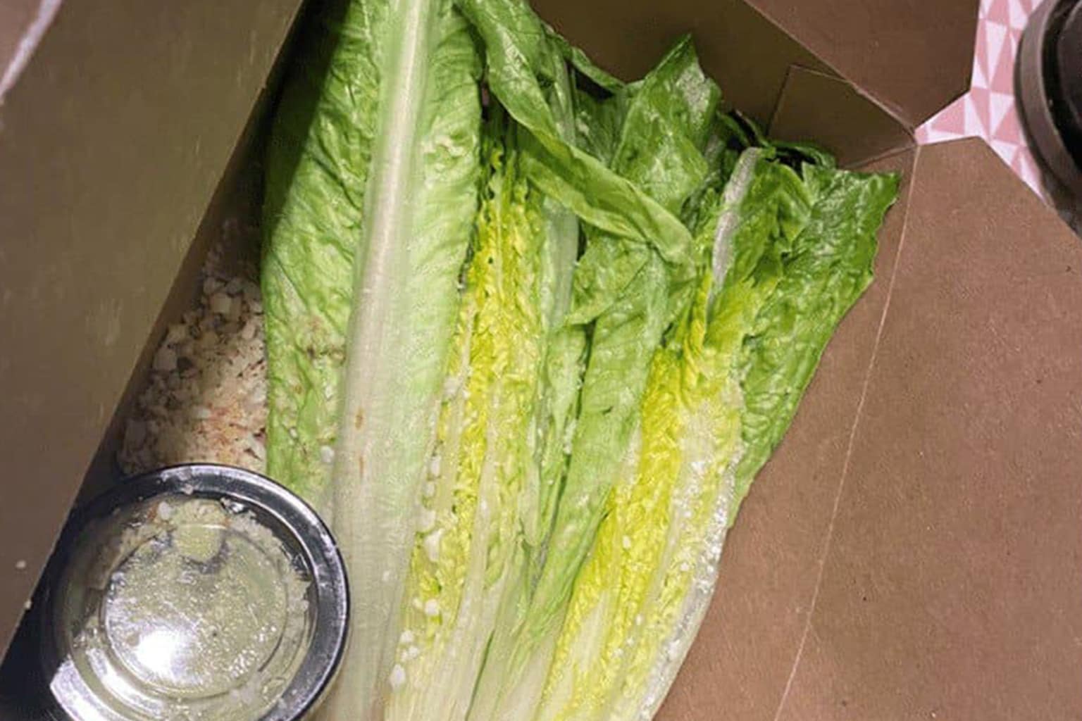 A viral caesar salad memes collection exploring the absurdity of the dish, featuring a literal stabbed lettuce bowl, a Chicken Sees Her Salad typo, and the tragic irony of Julius Caesar’s legacy.