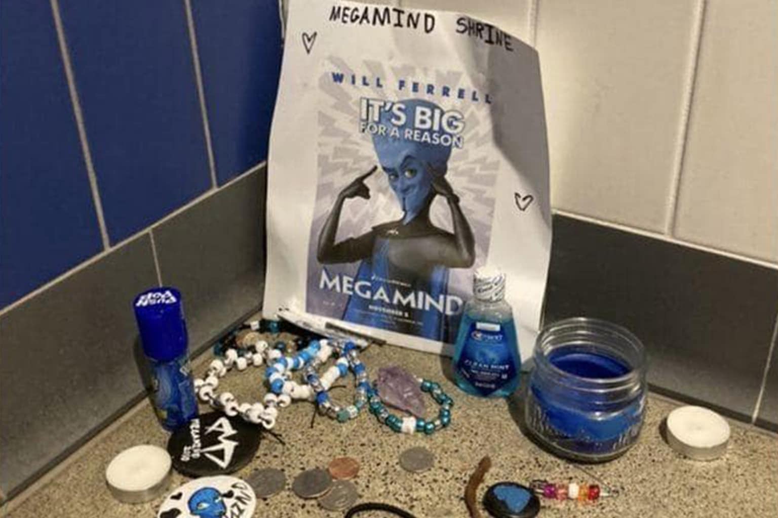 A diverse classic memes gallery reflecting the peak of 2020s internet culture, featuring a priest’s self-judging ankle monitor mirror selfie, a detailed Megamind shrine found in a school bathroom, and the brain-breaking realization that LMK stands for Lartin Muther King.