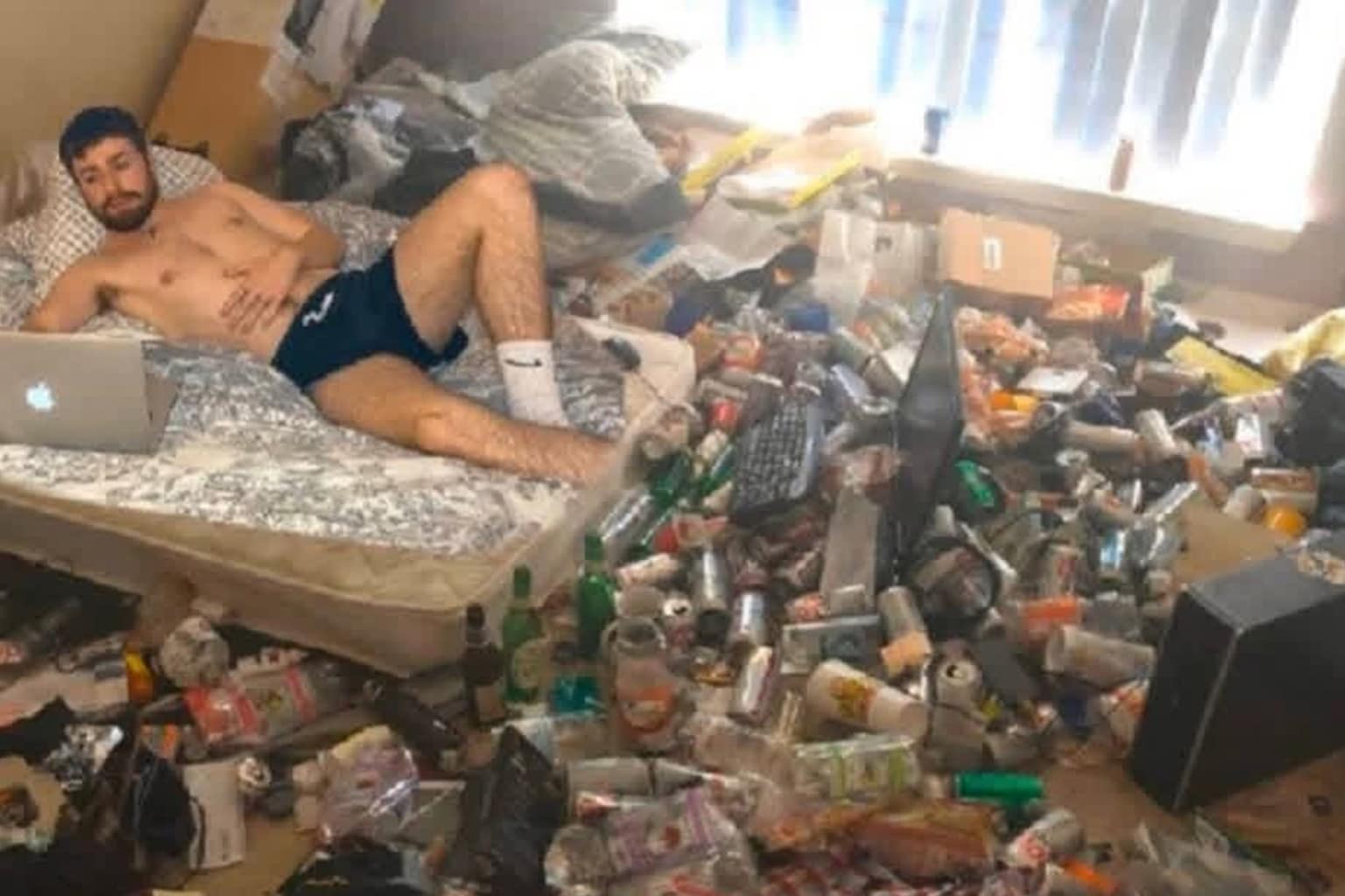 An expansive digital compilation of viral classic memes documenting internet culture milestones, highlighted by a chaotic photo of a messy bedroom during a remote work call, a screenshot comparing Baron Harkonnen in a mud bath to a balsamic vinegar dip, and Grandpa Eugene's unhinged Facebook status update.