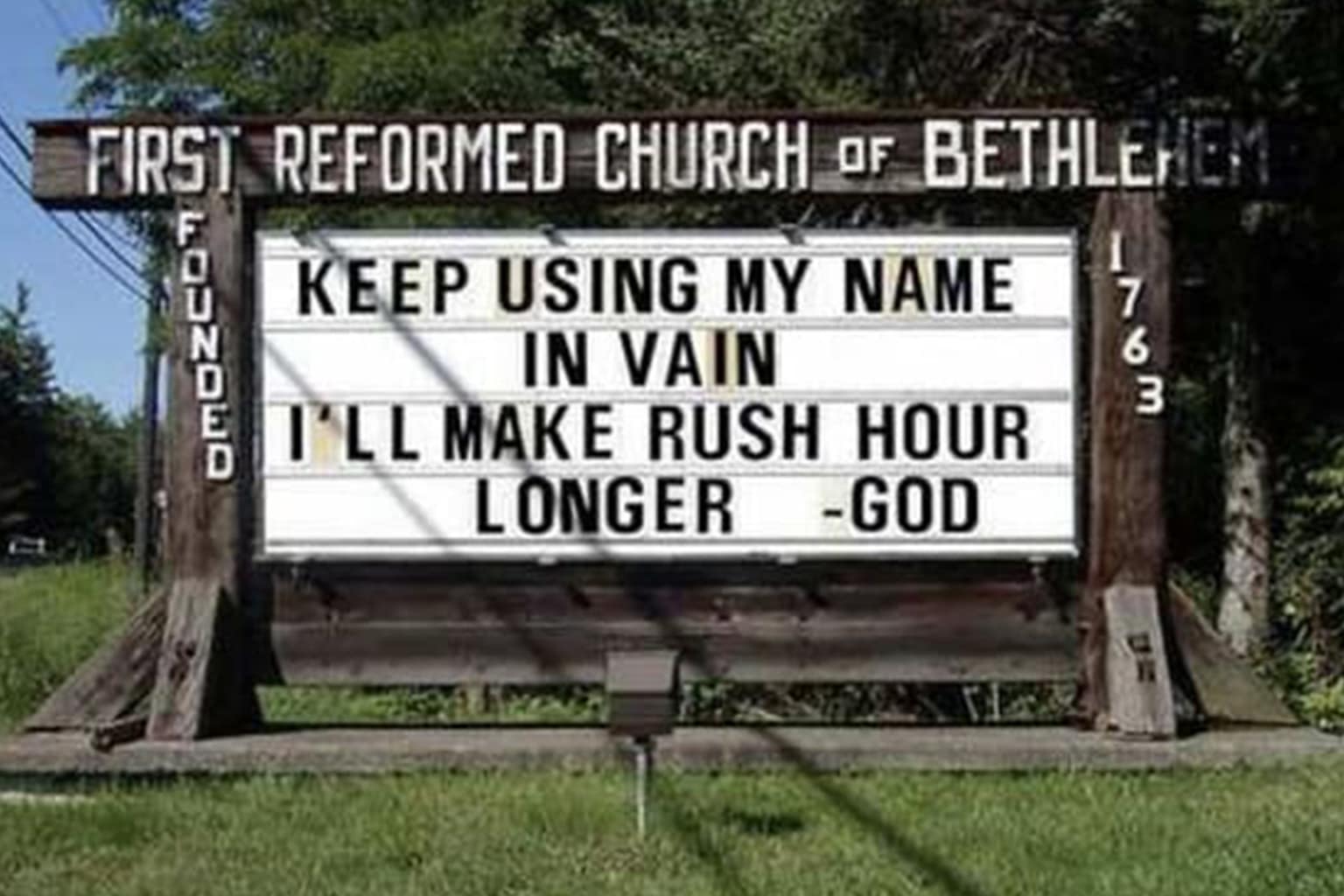 A hilarious gallery of the best funny church signs found in the wild, including a Star Wars themed Galilee reference, a provocative "missionary position" boredom cure, and a lazy but effective heatwave message reading "Sin Bad Jesus Good."