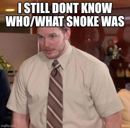 The Andy Dwyer confusion meme template is used to express frustration over the origin of Snoke in this sequel-focused Star Wars meme. It captures the lingering lore questions many fans still have about the recent trilogy.