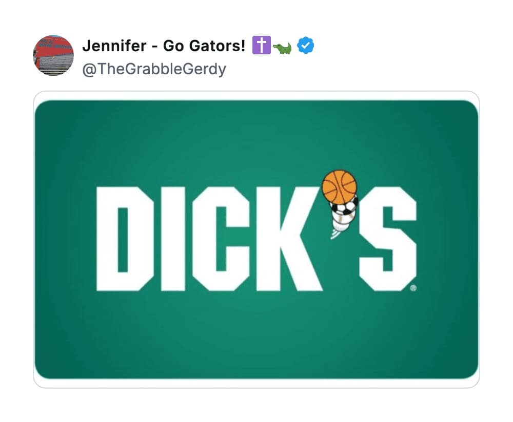 The famous green-and-white logo for "DICK'S Sporting Goods," featuring basketballs and soccer balls tucked into the letter 'S', noted as one of the worst business names for its obvious anatomical slang.