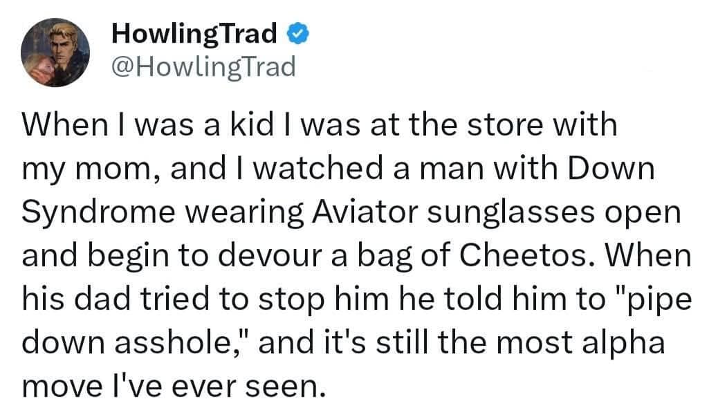 True confidence isn't about fitting into society—it's about locking eyes with authority in your aviator shades and demanding absolute silence while annihilating a bag of cheese snacks.
