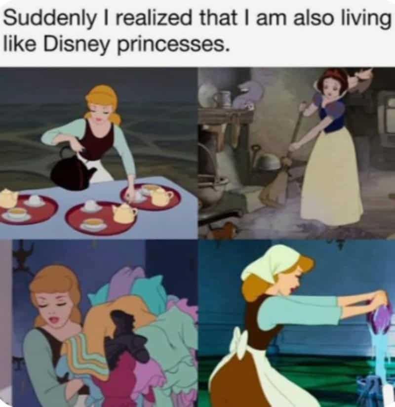 A funny Disney meme illustrating Kronk experiencing severe moral conflict while Yzma looks on expectantly.