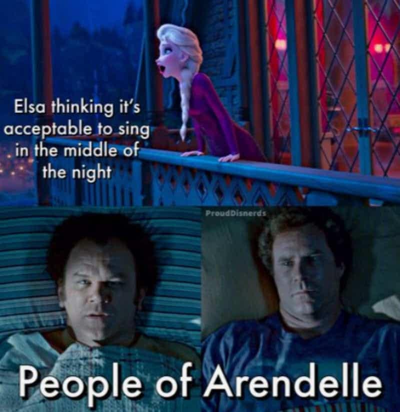 A memorable Disney meme frame capturing Li Shang delivering a stern lecture to Ping in the middle of training.
