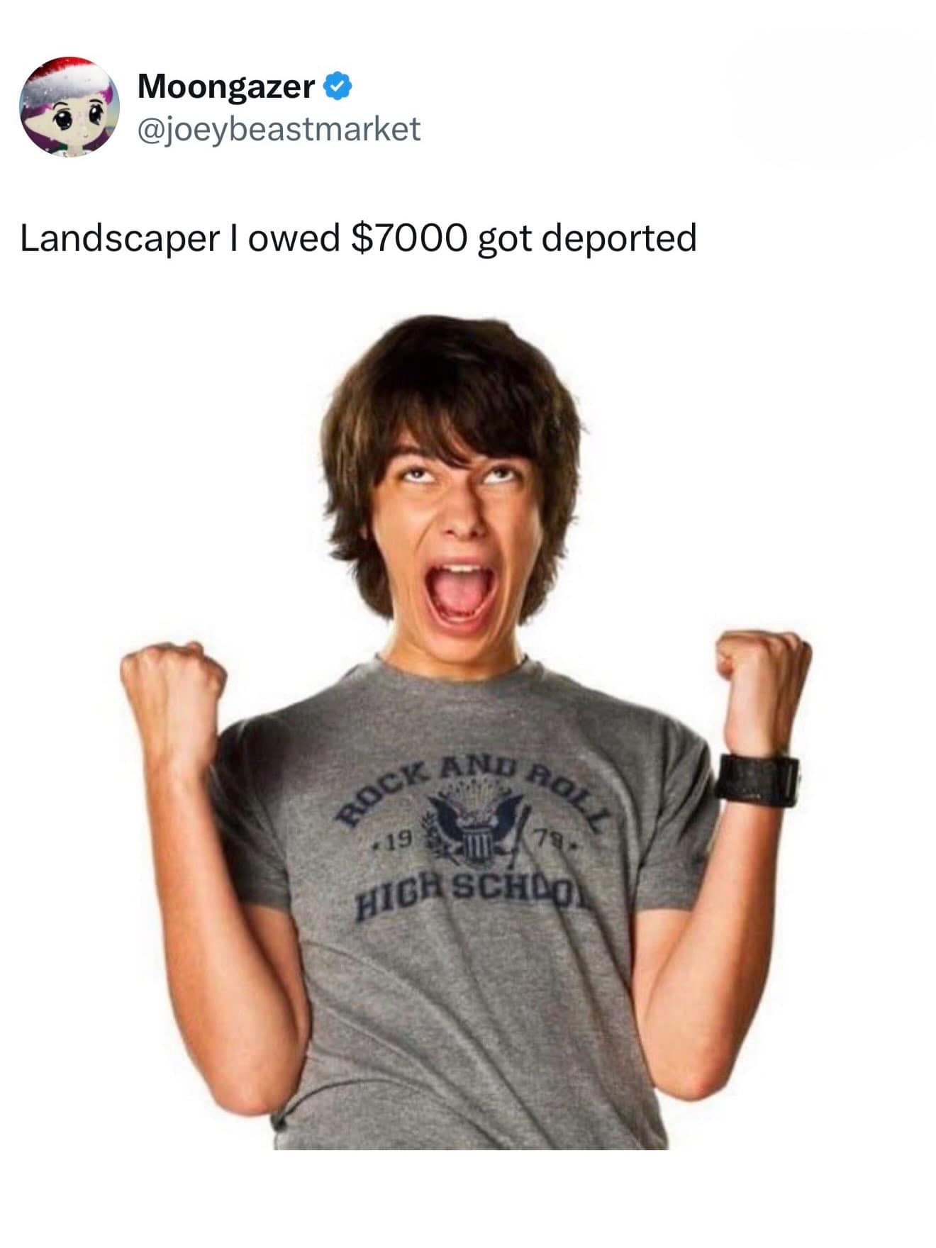 A dark humor addition to the meme dump features Rodrick from Diary of a Wimpy Kid celebrating an unprompted solution to a massive landscaping debt.