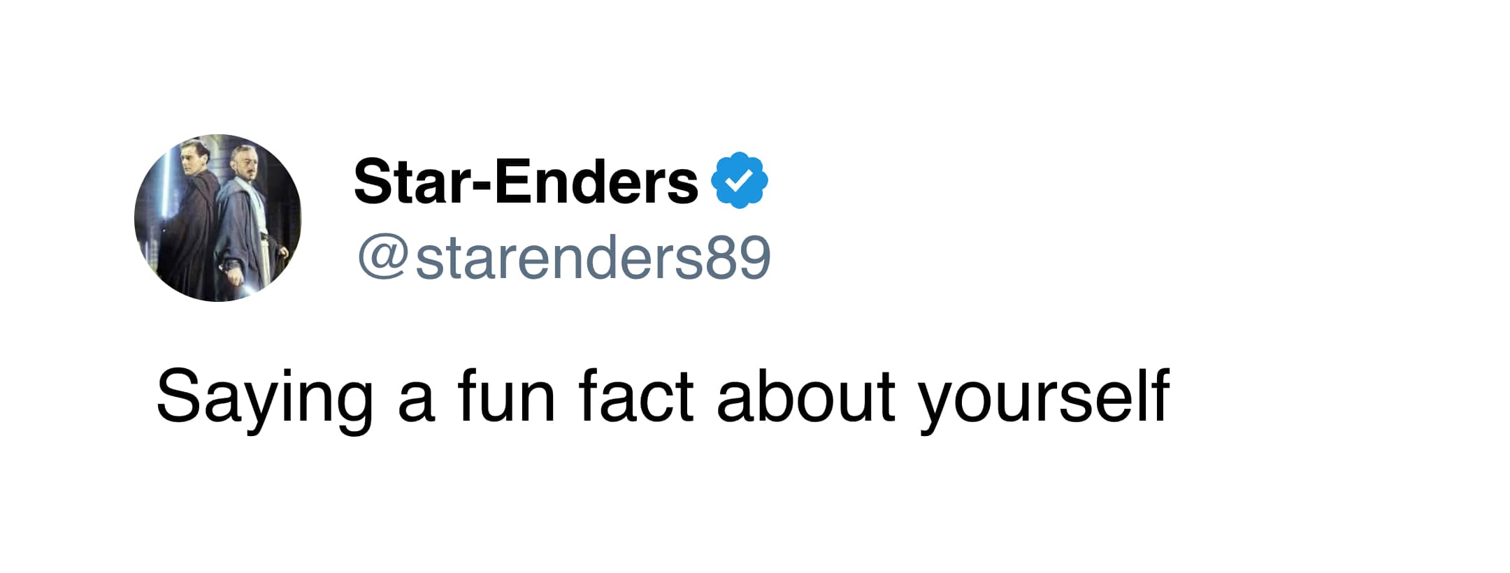 A tweet highlighting the intense social anxiety of being asked to say a fun fact about yourself.