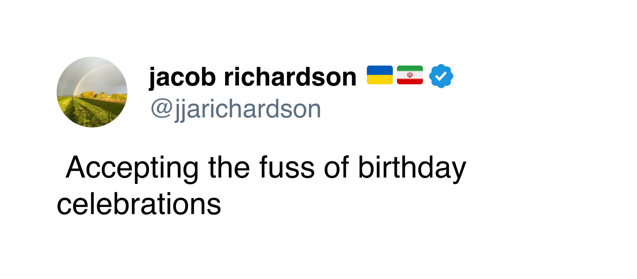 A text post highlighting the social exhaustion of dealing with forced birthday celebrations.